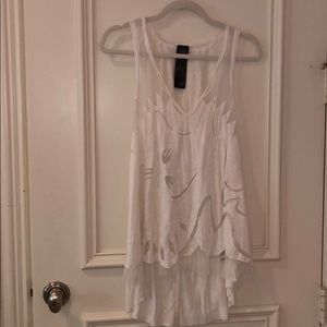 White/Sheer Tank Top